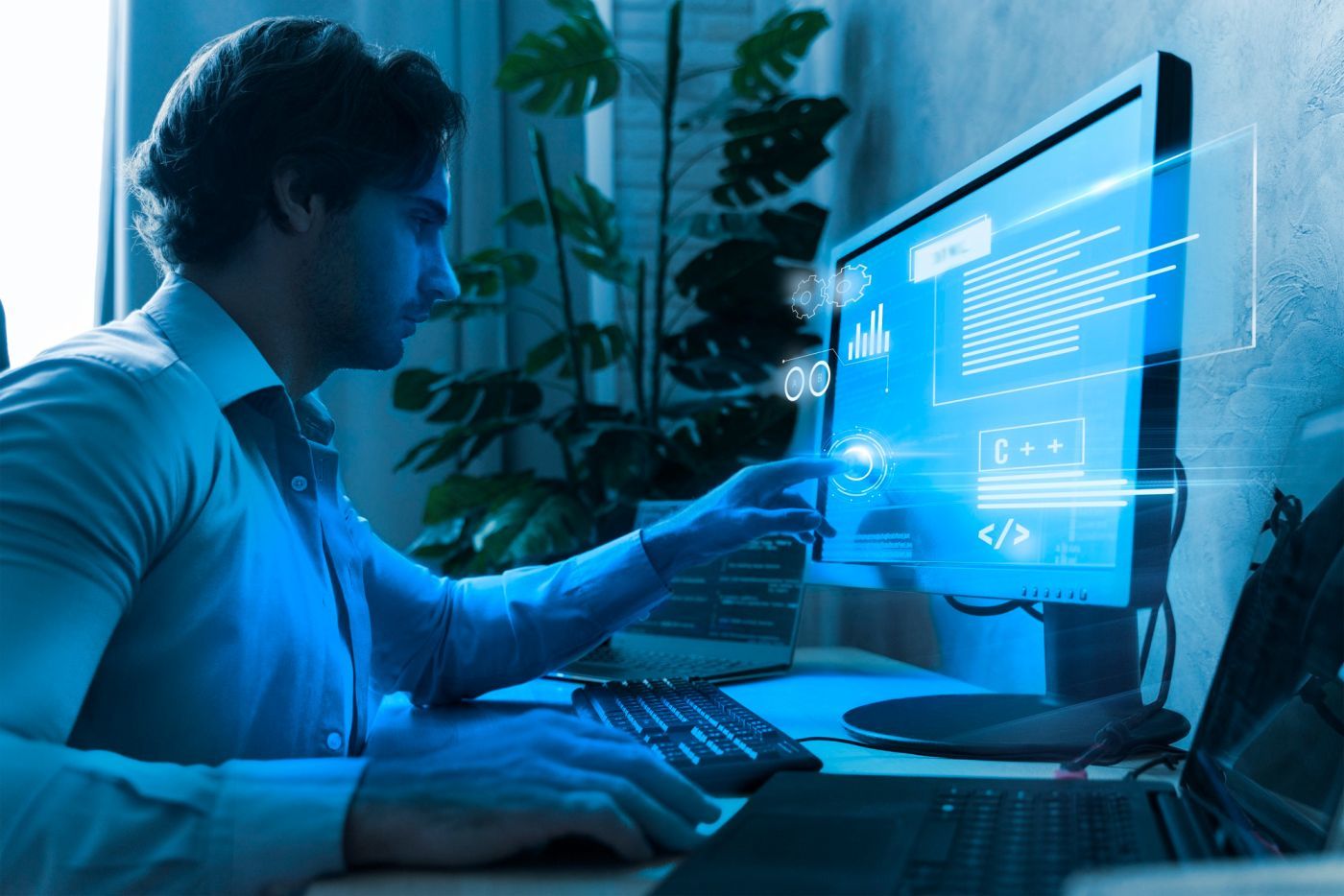 Legacy ERP modernization hero background